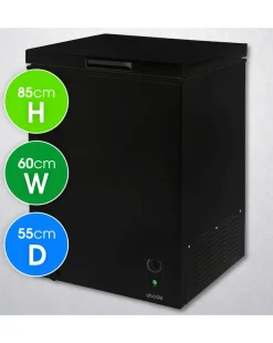 Abode A142CF0E1B Chest Freezer 142L - Black