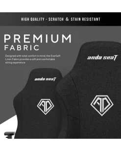 Andaseat Phantom 3 Premium Gaming Chair - Black Fabric