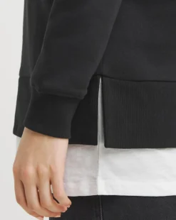 Black Double Layered Sweatshirt