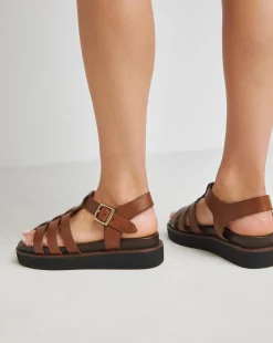 Blanca Leather Fisherman Sandal Wide E Fit