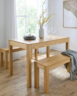 Bourne Dining Set with 2 Benches