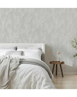 Boutique Breeze Sprig Pearl Wallpaper