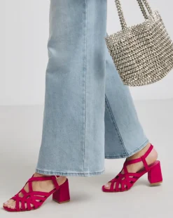 Calm Multi Strap Block Heel Sandals Extra Wide EEE Fit