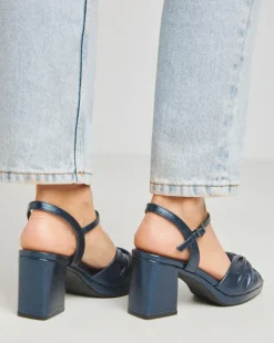 Cerise Twist Upper Platform Sandal Extra Wide EEE Fit