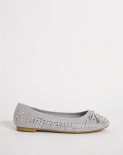 Charlize Embellished Ballerina Shoes Wide E Fit Simply Comfort