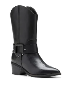 Clarks Morzine Leather Western Boots Standard Fit