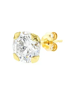 9Ct Gold Gents Round Stud Earring