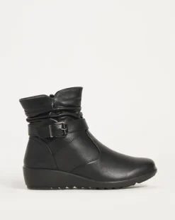 Cushion Walk Ankle Boot Wide E Fit