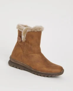 Cushion Walk Button Winter Boot Wide E Fit