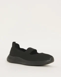 Cushion Walk Fly Knit Elasticated Bar Trainers E Fit