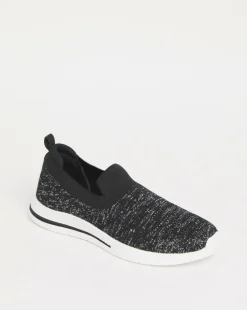 Cushion Walk Glitter Slip On Trainers E Fit