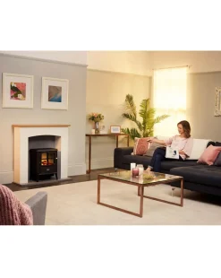 Dimplex OKM20 Oakmead White Electric Stove Fire Suite