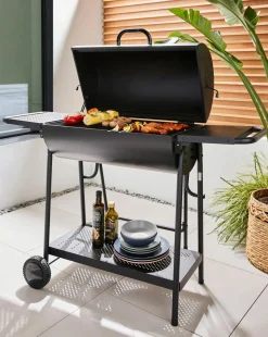 Double Oil Drum Charcoal BBQ