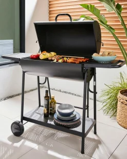 Double Oil Drum Charcoal BBQ