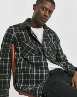 Double Pocket Check Overshirt