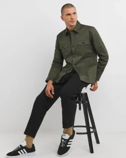 Double Pocket Utility Flannel Shirt