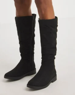 Evren Ruched Boot Wide E Fit Standard Calf