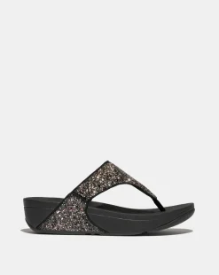 Fit Flop Lulu Glitter Toe-Post Sandals Standard Fit