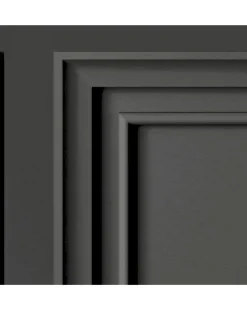 Fresco Wood Panel Charcoal Wallpaper