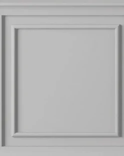 Fresco Wood Panel Light Grey Wallpaper