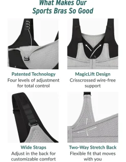 Glamorise Plus Size Custom Control Sports Bra 1166