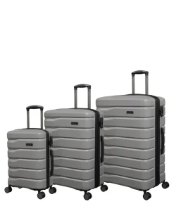 IT Luggage Gravitate 3pc Suitcase Set - Grey
