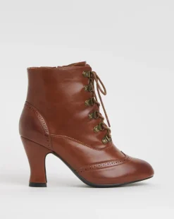 Joe Browns Brogue Lace Up Boot Extra Wide Fit