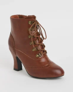 Joe Browns Brogue Lace Up Boot Extra Wide Fit