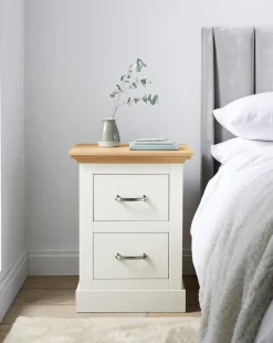 Julipa Ashford 2 Drawer Bedside Table