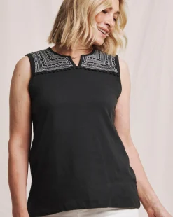 Julipa Embroidered Jersey Vest
