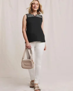 Julipa Embroidered Jersey Vest