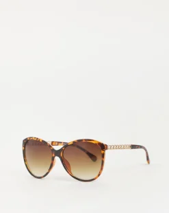 Kelly Tortoiseshell Chain Sunglasses