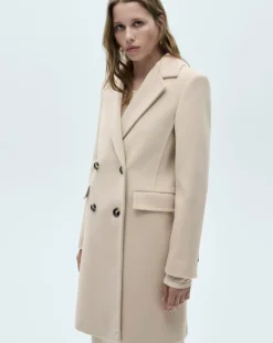 Mango Double Breasted Wool Coat