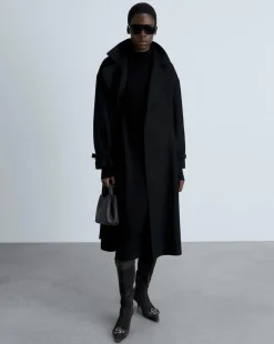 Mango Perkins-Neck Knitted Dress