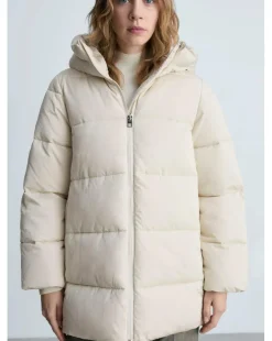 Mango Quilted Anorak Puffer with Hood