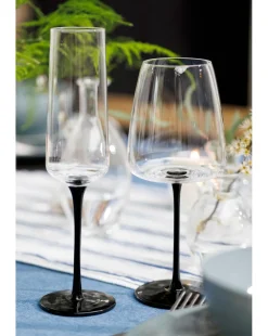 Mikasa Palermo Set of 4 Crystal Champagne Flutes