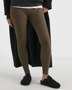 Mocha Luxe Ribbed Legging
