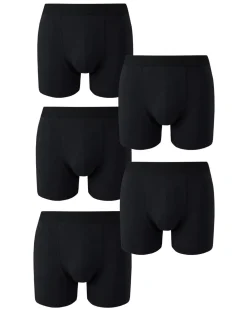 5 Pack Hipster Shorts Black