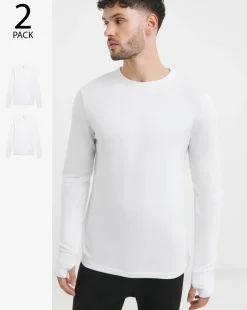 2 Pack Long Sleeve Thermal Tshirts