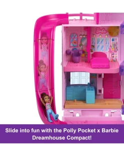 Polly Pocket Barbie Dreamhouse Compact Dollhouse Playset