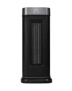 Russell Hobbs Black 2kw Digital Oscillating Ceramic Heater with silver Trim