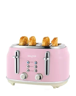 Salter Retro 4 Slice Pink Toaster