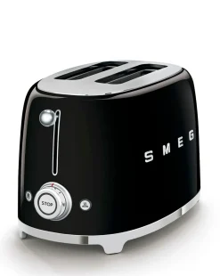 Smeg TSF01 2 Slice Black Toaster