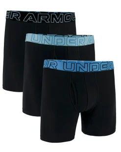 Under Armour Performance Cotton - Solid 6 3PK Boxers