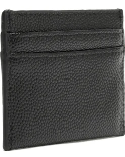 Valentino Bags Divina Black Pebbled Card Case