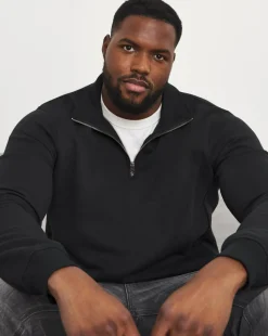 1/4 Zip Neck Sweatshirt Long