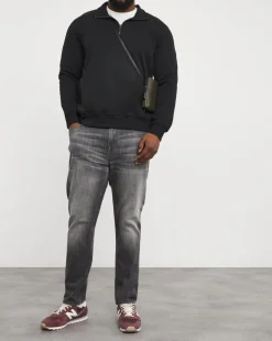 1/4 Zip Neck Sweatshirt Long